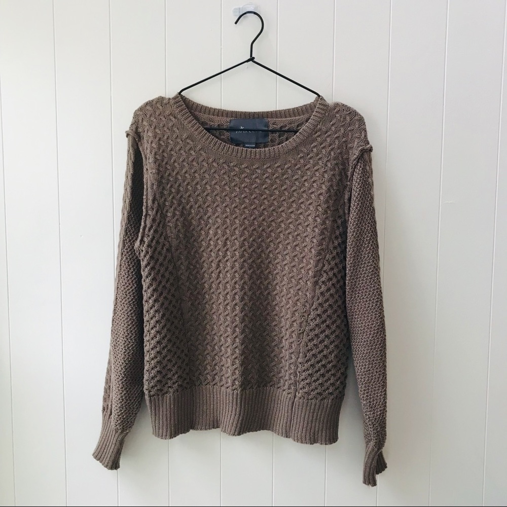 Paper Crane Cable Knit Sweater